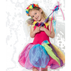 Fairy Dress Wish & Wand Rainbow - Large - 6 - 8 years